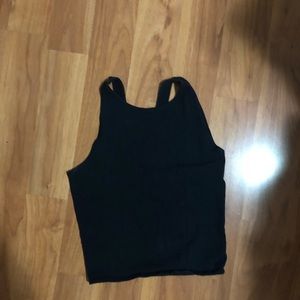 Abercrombie baby blue cropped tank top